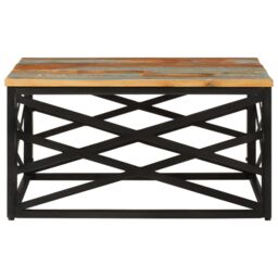Berkfield Home Coffee Table 68x68x35 cm Solid Reclaimed Wood in Brown - Size: 68 x 68 x 35 cm - thumbnail 2