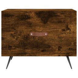 Berkfield Home Coffee Tables 2 pcs Smoked Oak 50x50x40 cm Engineered Wood in Brown - Size: 50 x 50 x 40 cm - thumbnail 6