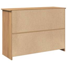 Berkfield Home Sideboard with Drawers Panama 112x40x80 cm Solid Wood Pine in Tan - Size: 112 x 40 x 80 cm - thumbnail 7