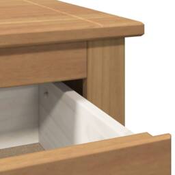 Berkfield Home Sideboard with Drawers Panama 112x40x80 cm Solid Wood Pine in Tan - Size: 112 x 40 x 80 cm - thumbnail 8