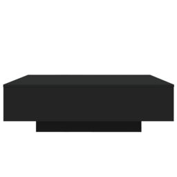 Berkfield Home Coffee Table with LED Lights Black 100x100x31 cm - Size: 100 x 100 x 31 cm - thumbnail 6