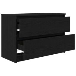 Berkfield Home TV Cabinet Black 80x35x54 cm Engineered Wood - Size: 80 x 35 x 54 cm - thumbnail 5