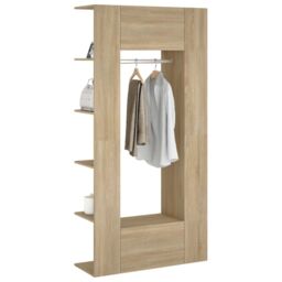 Berkfield Home Hallway Cabinets 2 pcs Sonoma Oak Engineered Wood in Brown - thumbnail 5