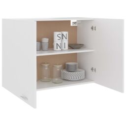 Berkfield Home Hanging Cabinet White 80x31x60 cm Engineered Wood - Size: 80 x 31 x 60 cm - thumbnail 4