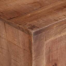 Berkfield Home TV Cabinet 110x30x40 cm Rough Mango Wood in Brown - Size: 110 x 30 x 40 cm - thumbnail 6