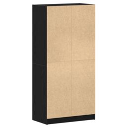 Berkfield Home Highboard with Doors Black Oak 68x37x142 cm Engineered Wood - Size: 68 x 37 x 142 cm - thumbnail 6