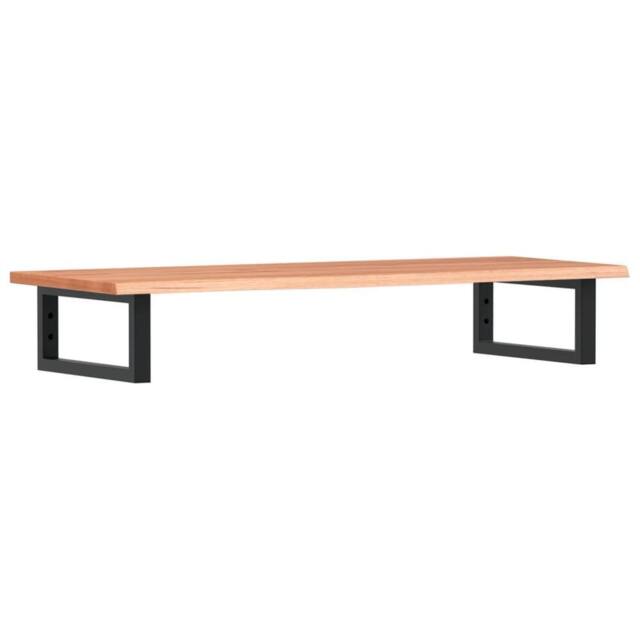 Berkfield Home Basin Shelf Wall Mounted Steel & Solid Wood Oak in Brown - image 1