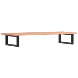 Berkfield Home Basin Shelf Wall Mounted Steel & Solid Wood Oak in Brown - thumbnail 6