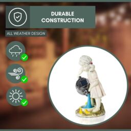 Marco Paul Solar Powered Garden Ornament - with Watering Can Outdoor Statue - thumbnail 7