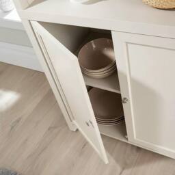 Home Source Avon Low 3 Shelves 2 Doors Bookcase Storage Unit Living Room 36mm Top in White - thumbnail 5