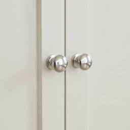 Home Source Avon Low 3 Shelves 2 Doors Bookcase Storage Unit Living Room 36mm Top in White - thumbnail 3