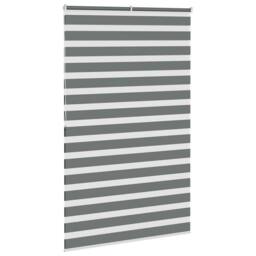 Berkfield Home Zebra Blind Dark Grey 140x200 cm Fabric Width 135.9 cm Polyester - thumbnail 4