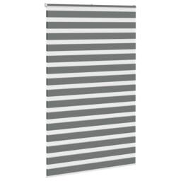 Berkfield Home Zebra Blind Dark Grey 140x200 cm Fabric Width 135.9 cm Polyester - thumbnail 3