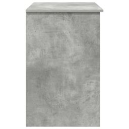 Berkfield Home Desk with Storage Concrete Grey 90x49.5x75 cm Engineered wood - thumbnail 6