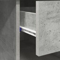 Berkfield Home Desk with Storage Concrete Grey 90x49.5x75 cm Engineered wood - thumbnail 9