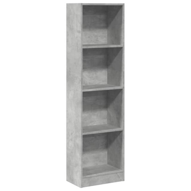 Berkfield Home Bookcase Concrete Grey 40x24x143 cm Engineered Wood - Size: 40 x 24 x 143 cm - image 1