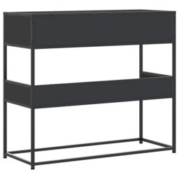 Berkfield Home Console Table Black 90x35x80 cm Engineered Wood - Size: 90 x 35 x 80 cm - thumbnail 6