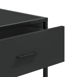Berkfield Home Console Table Black 90x35x80 cm Engineered Wood - Size: 90 x 35 x 80 cm - thumbnail 8