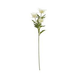 Hill Interiors Sea Holly Spray Artificial Flower in Cream - thumbnail 1