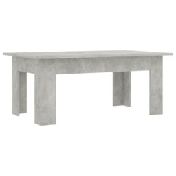 Berkfield Home Coffee Table Concrete Grey 100x60x42 cm Engineered Wood - Size: 100 x 60 x 42 cm - thumbnail 2