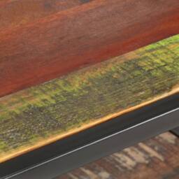 Berkfield Home Beautiful Coffee Table 60x60x35 cm Solid Reclaimed Wood - Size: 60 x 60 x 35 cm - thumbnail 4