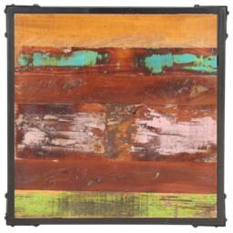 Berkfield Home Beautiful Coffee Table 60x60x35 cm Solid Reclaimed Wood - Size: 60 x 60 x 35 cm - thumbnail 1