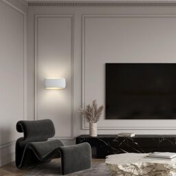 Harper Living 2X Wall Sconce Lamp with White Oval Ceramic Shade, Wall Mounted Light - thumbnail 3