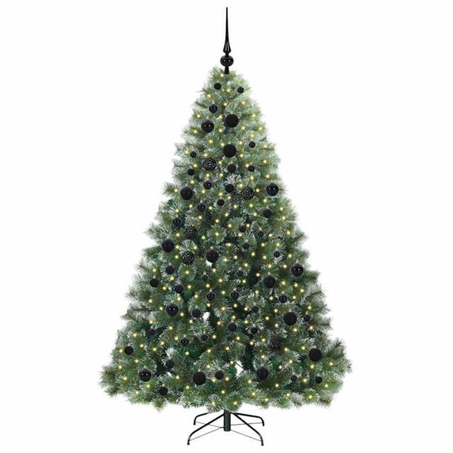 Berkfield Home Realistic Artificial Christmas Tree with 300 LEDs Green 180 cm PE - image 1