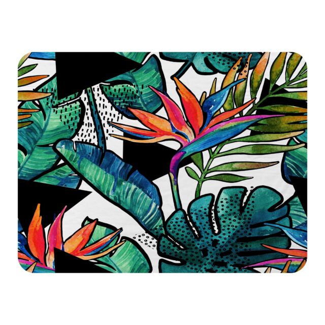 Benjamin Tate Design flowers with contour Designer Blanket in Natural - Size: 120 cm x 150 cm - image 1