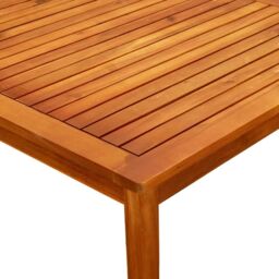 Berkfield Home Garden Coffee Table 85x85x45 cm Solid Acacia Wood in Brown - Size: 85 x 85 x 45 cm - thumbnail 6