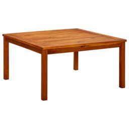 Berkfield Home Garden Coffee Table 85x85x45 cm Solid Acacia Wood in Brown - Size: 85 x 85 x 45 cm