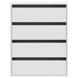 Berkfield Home Corner Chest of Drawers White 60x41x76 cm Engineered Wood - Size: 60 x 41 x 76 cm - thumbnail 4
