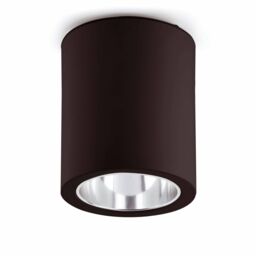 Netlighting Pote 1 Light Round Surface Mounted Downlight Black E27 - thumbnail 1