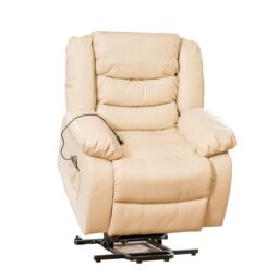 Artemis Home Brooklyn Electric Riser Recliner with Massage & Heat in Cream - thumbnail 1