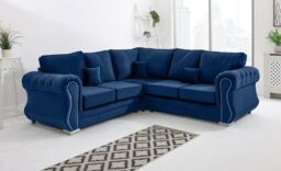 Sofa World Falcon Corner Fullback Sofa in Blue