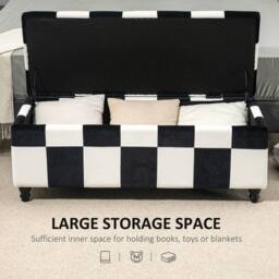 STILVORA Storage Ottoman 114 cm with Padded Top - thumbnail 6