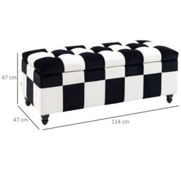 STILVORA Storage Ottoman 114 cm with Padded Top - thumbnail 4