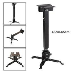 NESTLUNE Universal Projector Ceiling Wall Mount Bracket Stand in Black - thumbnail 3