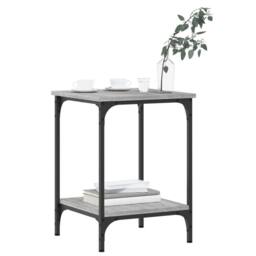 Berkfield Home Coffee Table Grey Sonoma 40x40x55 cm Engineered Wood - Size: 40 x 40 x 55 cm - thumbnail 3