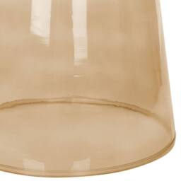 Wyld and Coco Living Side Table - Golden-Brown Tinted Glass 39 cm in Brown - thumbnail 5