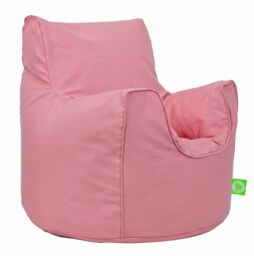 Bean Lazy Cotton Twill Pink Bean Bag Arm Chair Toddler Size - Size: Small - thumbnail 2