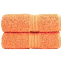 Berkfield Home Premium Soap Towels SOLUND 2 pcs Orange 30x30 cm 600 gsm - thumbnail 2