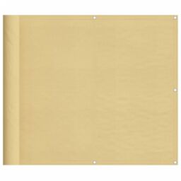 Berkfield Home Balcony Screen Sand 90x400 cm 100% Polyester Oxford in Yellow - thumbnail 2
