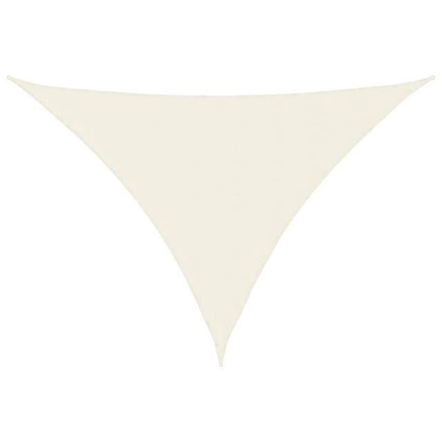 Berkfield Home Sunshade Sail Oxford Fabric Triangular 4x5x6.4 m Cream - image 1