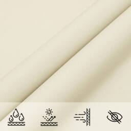 Berkfield Home Sunshade Sail Oxford Fabric Triangular 4x5x6.4 m Cream - thumbnail 6