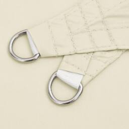 Berkfield Home Sunshade Sail Oxford Fabric Triangular 4x5x6.4 m Cream - thumbnail 4