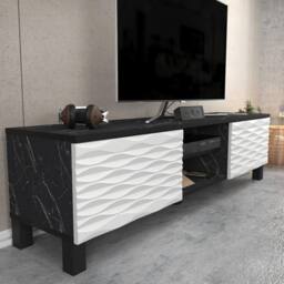 Decorotika Lukas TV Stand TV Unit for TVs up to 64 inch in Black - thumbnail 3