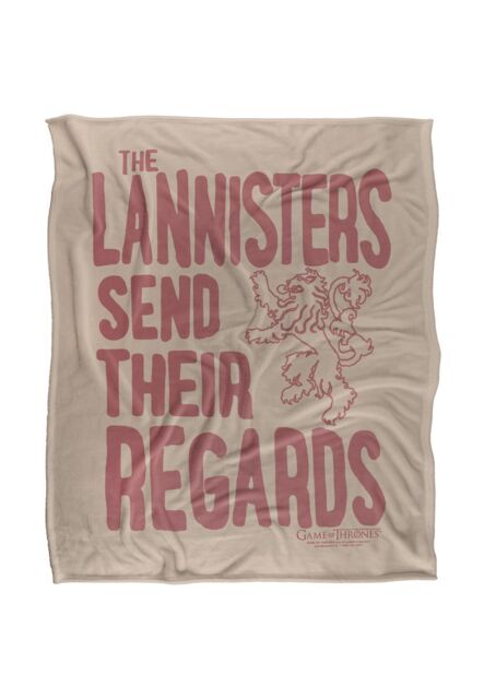 Warner Brothers Game Of Thrones Officially Licensed Silky Touch Super Soft Throw Blanket 152 x 127 cm in White - image 1
