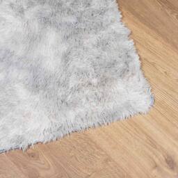Berkfield Home Shaggy Rug High Pile NAVARRA Light Grey 120x120 cm Polyester - Size: Medium - thumbnail 4