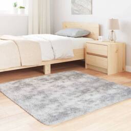 Berkfield Home Shaggy Rug High Pile NAVARRA Light Grey 120x120 cm Polyester - Size: Medium - thumbnail 3